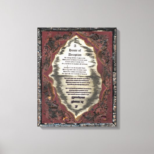 Haus der Täuschung Leinwanddruck (Vorderseite)