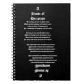 Haus der Täuschung Notizblock (Vorderseite)