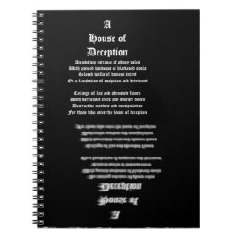 Haus der Täuschung Notizblock