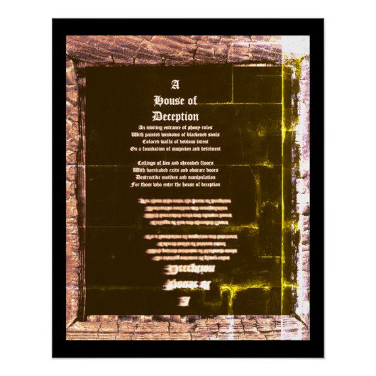 Haus der Täuschung Poster (Vorderseite)