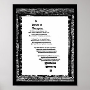 Haus der Täuschung Poster