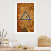 Haus des aufstrebenden Sonnenplakats Poster (Küche)