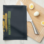 Haus des Dragon Gold & Green New Year | 恭 喜 發 財 Geschirrtuch (Viertel Falte)