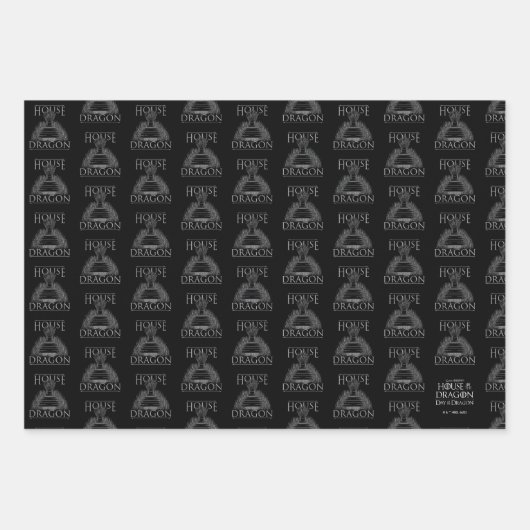 HAUS DES DRAGON Throne Geschenkpapier Set (Vorderseite 3)