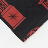 Haus des Dragon-Wappen-Musters Fleecedecke (Ecke)