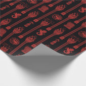 Haus des Dragon-Wappen-Musters Geschenkpapier (Ecke)
