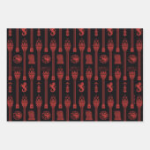 Haus des Dragon-Wappen-Musters Geschenkpapier Set (Vorderseite)