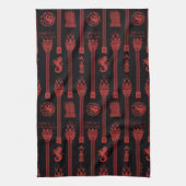 Haus des Dragon-Wappen-Musters Geschirrtuch (Vertikal)