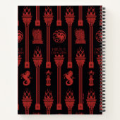 Haus des Dragon-Wappen-Musters Notizblock (Rückseite)