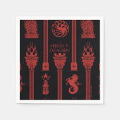 Haus des Dragon-Wappen-Musters Serviette (Vorderseite)