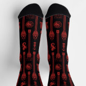 Haus des Dragon-Wappen-Musters Socken (Oben)