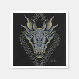 HAUS DES DRAGONS | Balerion Skull Diamond Serviette