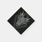 HAUS DES DRAGONS | Balerion Skull Diamond Serviette (Ecke)