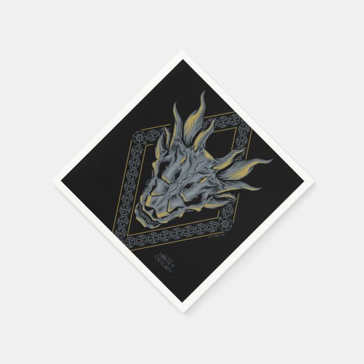 HAUS DES DRAGONS | Balerion Skull Diamond Serviette (Ecke)
