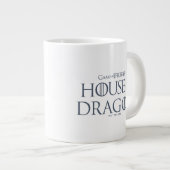 HAUS DES DRAGONS | Drachenprofil in Flammen Jumbo-Tasse (Vorderseite Rechts)