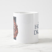 HAUS DES DRAGONS | Drachenprofil in Flammen Jumbo-Tasse (Vorderseite)