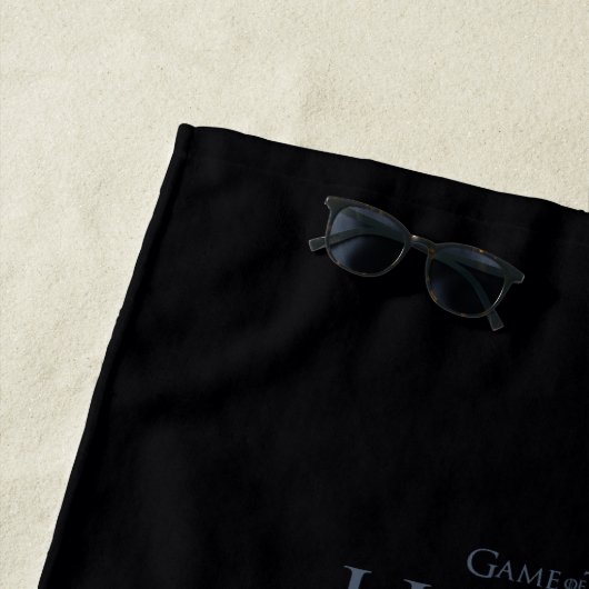 HAUS DES DRAGONS | Drachenprofil in Flammen Strandtuch (Beispiel)