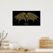 HAUS DES DRAGONS | Flügeliges Targaryen-Wappen Poster (Küche)