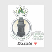 HAUS DES DRAGONS | House Hightower Sigil Aufkleber (Blatt)