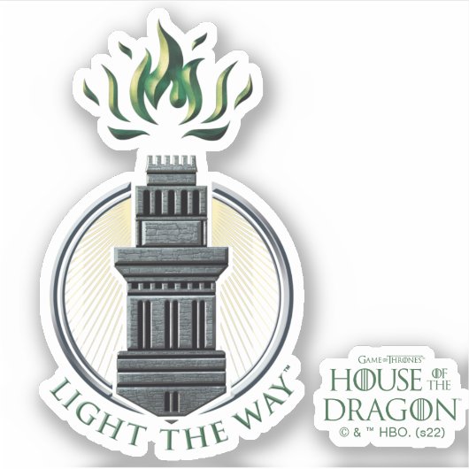 HAUS DES DRAGONS | House Hightower Sigil Aufkleber (Vorderseite)