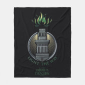 HAUS DES DRAGONS | House Hightower Sigil Fleecedecke (Vorderseite)