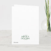 HAUS DES DRAGONS | House Hightower Sigil Karte (Rückseite)