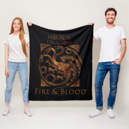 HAUS DES DRAGONS | House Targaryen Sigil Fleecedecke