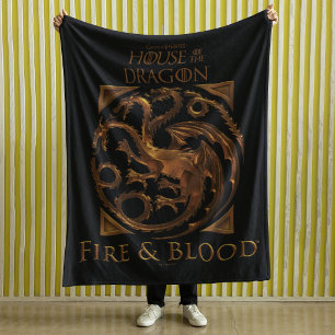 HAUS DES DRAGONS House Targaryen Sigil Fleecedecke