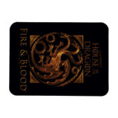 HAUS DES DRAGONS | House Targaryen Sigil Magnet (Horizontal)