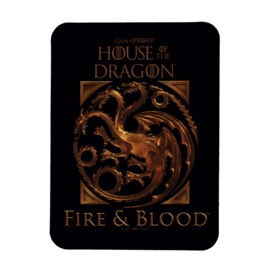 HAUS DES DRAGONS | House Targaryen Sigil Magnet (Vertikal)