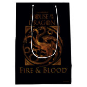HAUS DES DRAGONS | House Targaryen Sigil Mittlere Geschenktüte (Rückseite)