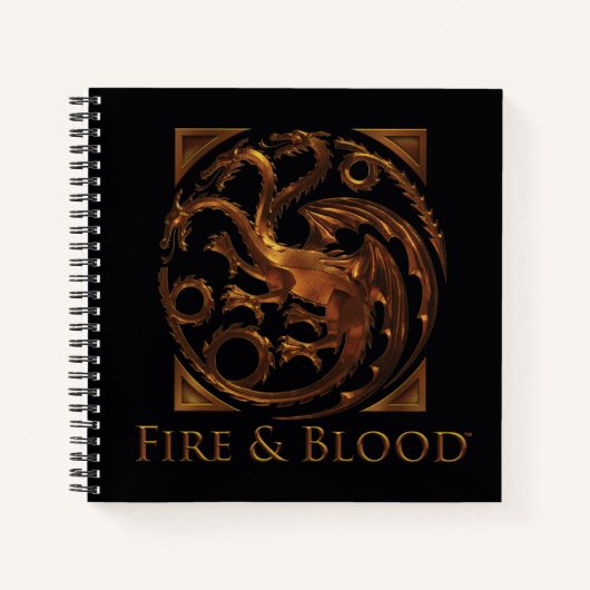 HAUS DES DRAGONS | House Targaryen Sigil Notizblock (Vorderseite)