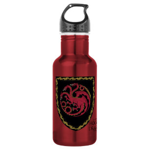 HAUS DES DRAGONS House Targaryen Wappen Edelstahlflasche