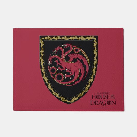 HAUS DES DRAGONS | House Targaryen Wappen Fußmatte (Vorderseite)