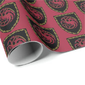 HAUS DES DRAGONS | House Targaryen Wappen Geschenkpapier (Rolleneckpunkt)