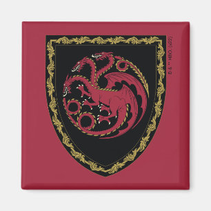 HAUS DES DRAGONS   House Targaryen Wappen Magnet