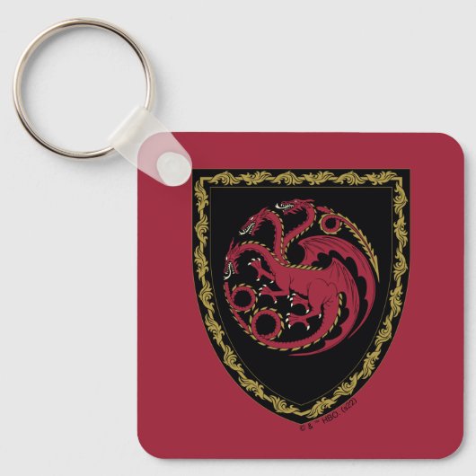 HAUS DES DRAGONS | House Targaryen Wappen Schlüsselanhänger (Vorderseite)