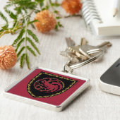 HAUS DES DRAGONS | House Targaryen Wappen Schlüsselanhänger (Seite)