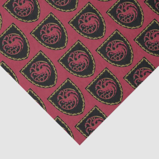HAUS DES DRAGONS | House Targaryen Wappen Seidenpapier (Ausschnitt)