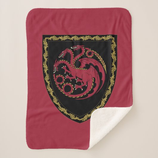 HAUS DES DRAGONS | House Targaryen Wappen Sherpadecke (Vorderseite)