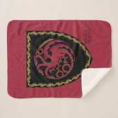 HAUS DES DRAGONS | House Targaryen Wappen Sherpadecke (Vorderseite (Horizontal))