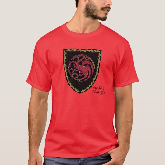 HAUS DES DRAGONS | House Targaryen Wappen T-Shirt (Vorderseite)
