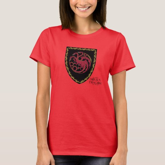 HAUS DES DRAGONS | House Targaryen Wappen T-Shirt (Vorderseite)