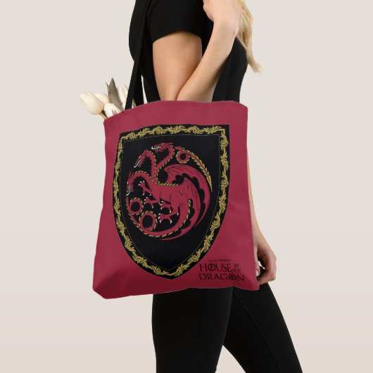 HAUS DES DRAGONS | House Targaryen Wappen Tasche (Von Nahem)