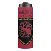 HAUS DES DRAGONS | House Targaryen Wappen Thermosbecher (Vorderseite)
