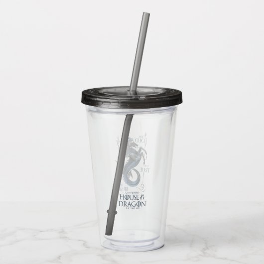 HAUS DES DRAGONS | House Velaryon Sigil Acryltrinkbecher (Rückseite)