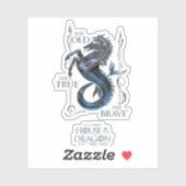 HAUS DES DRAGONS | House Velaryon Sigil Aufkleber (Blatt)