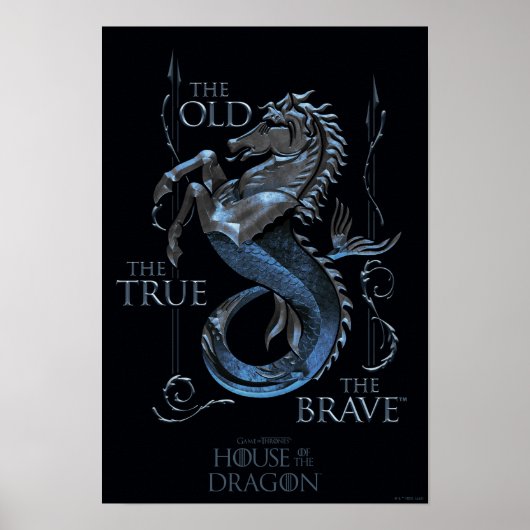 HAUS DES DRAGONS | House Velaryon Sigil Poster (Vorne)