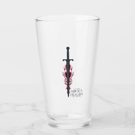 HAUS DES DRAGONS | King Viserys Flaming Sword Glas (Vorderseite)