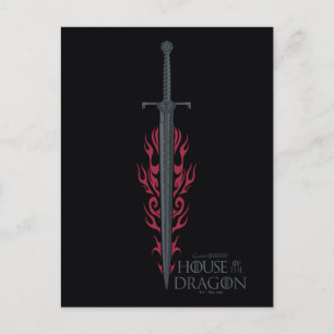HAUS DES DRAGONS   King Viserys Flaming Sword Postkarte